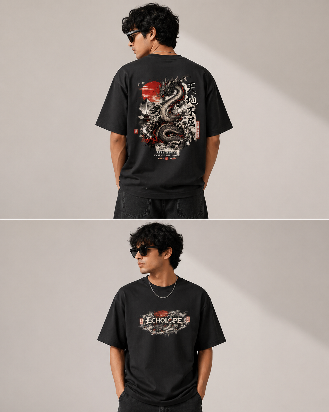 “Dragon Reborn Oversized Streetwear T-Shirt”