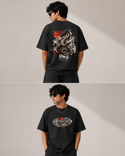 “Dragon Reborn Oversized Streetwear T-Shirt”
