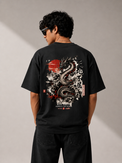 “Dragon Reborn Oversized Streetwear T-Shirt”